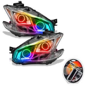 Nissan Maxima Headlight Assemblies - ORACLE Lighting - SMD, ColorSHIFT - Chrome - `09-`13